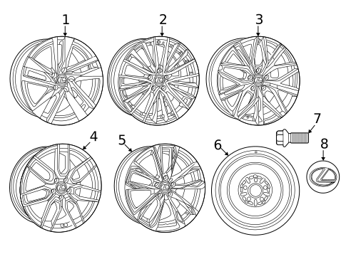 Wheels for 2024 Lexus IS300 #0