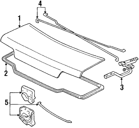 Trunk Lid for 1990 Acura Integra #0