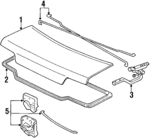 68500SK8316ZZ - Body: Trunk Lid for Acura Image