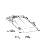 1TN62ML2AC - Electrical: Grab Handle, Right, Rear for Mopar Image