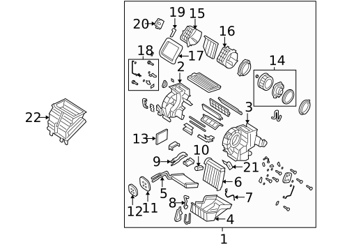 HVAC Case for 2004 Mazda 3 #0