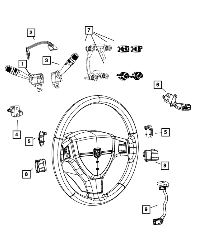 4602916AB - Electrical: Adjustable Pedals Switch for Mopar Image