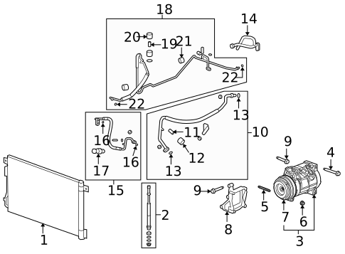 A/C Flow Restrictors for 2009 Saturn Outlook #2