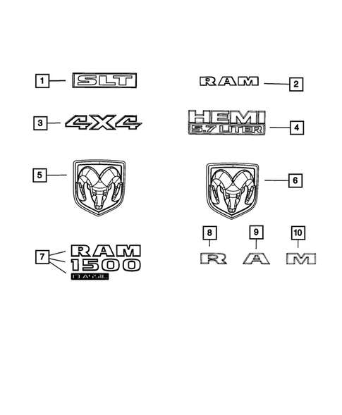 Nameplates for 2024 Ram 1500 Classic #0