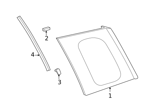 Glass & Hardware for 2006 Scion xA #0