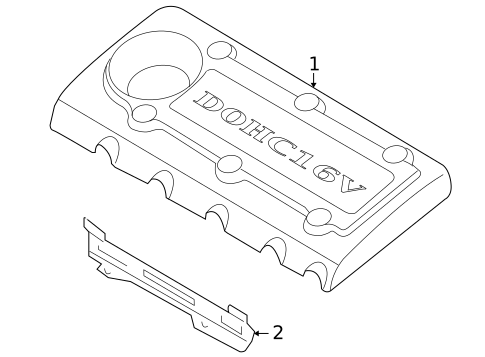 Engine Appearance Cover for 2009 Kia Optima #0