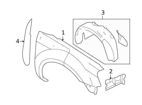 Fender & Components for 2005 Ford Freestyle #0