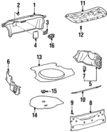 647170W010 - Body: Front Cover for Toyota: Celica Image