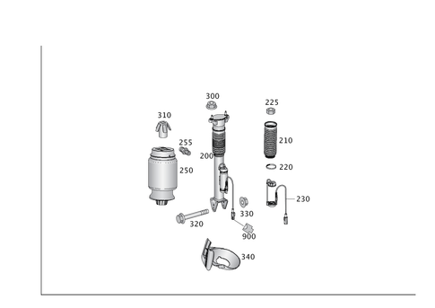Rear Suspension Strut and Suspension Strut Mount for 2018 Mercedes-Benz GLS450 #0
