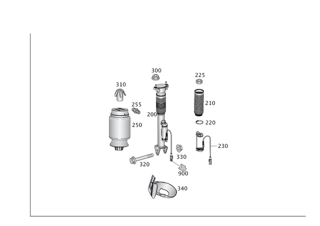 1663260398 - Springs, Suspension and Hydraulic Components: Protective Tube, Sh. Abs for Mercedes-Benz: GL350, GL450, GL550, GL63 AMG, GLE300d, GLE350, GLE400, GLE43 AMG, GLE450 AMG, GLE550e, GLE63 AMG, GLE63 AMG S, GLS350d, GLS450, GLS550, GLS63 AMG, ML250, ML350, ML400, ML550, ML63 AMG Image image