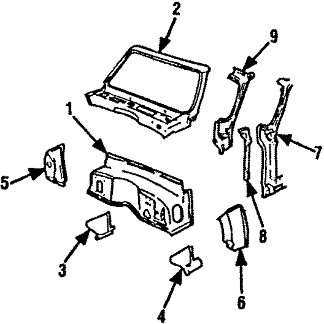 15609999 - Body: Cowl Panel for GM Image