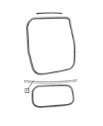 68070045AG - Doors, Door Mirrors and Related Parts: Liftgate Weatherstrip for Fiat: 500 Image