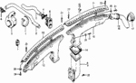 66893671000ZA - : Garnish, R Defroster *NH1L* (Black) for Honda Image