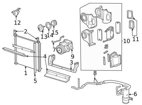 Evaporator Components for 2001 Ford Explorer #0