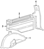 6261390A0106 - Body: Wheelhouse Cover for Toyota: Land Cruiser Image
