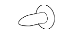 M02088125 - Body: Seat Back Cushion Cover Clip for Mazda Image
