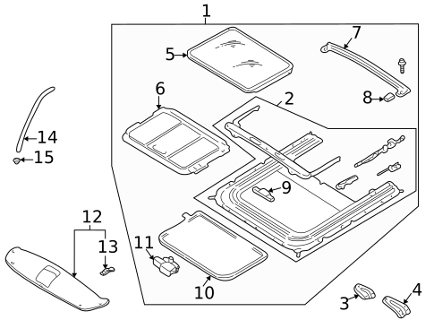 Sunroof for 1999 Nissan Quest #0