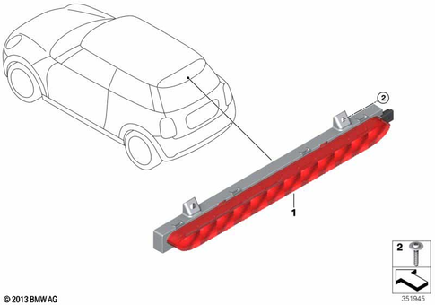 Third Stoplamp for 2020 Mini Cooper S #0