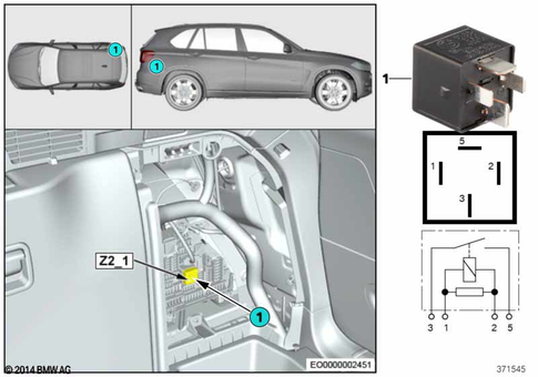 Relay for 2014 BMW X3 28iX #3
