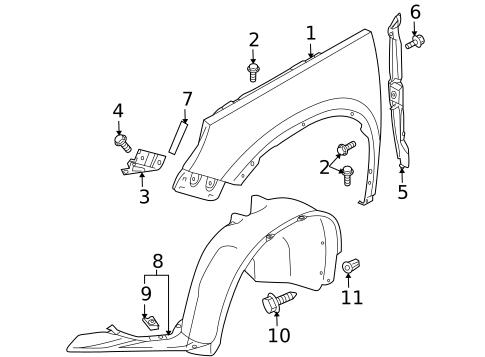 Fender & Components for 2017 Volkswagen Tiguan Limited #0