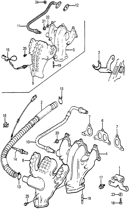 Exhaust Manifold for 1984 Honda Accord #0