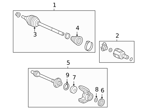 Axle Shaft for 1998 Honda Accord #0