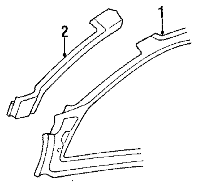 4778330AD - Body: Hinge Pillar for Mopar Image