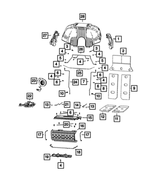 68666713AB - : Seat Bracket for Mopar Image