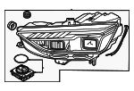 8W0941034F - Electrical: Headlamp Assembly for Audi: A4, A4 allroad, A4 Quattro, S4 Image