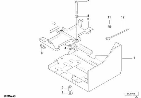 Battery with Bracket for 1996 BMW-Motorrad K 1100 LT #0