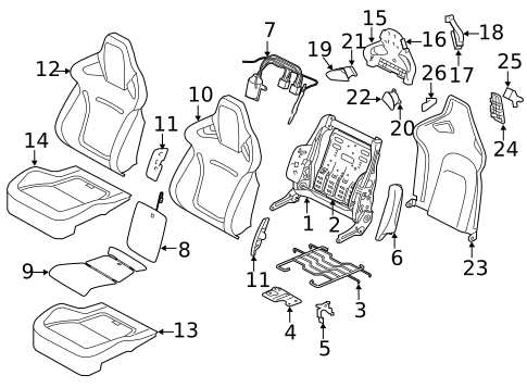 Power Seats for 2017 Jaguar F-Type #1