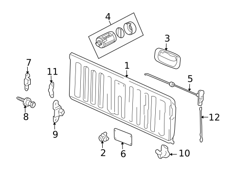 Tailgate for 2006 Isuzu i-350 #0