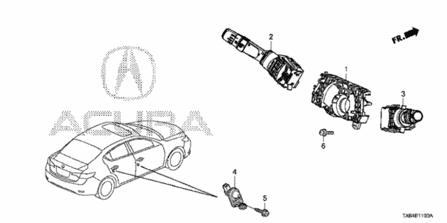 Combination Switch for 2016 Acura ILX #0