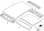 41318400046 - Bodywork: Front Roof Covering for BMW Image