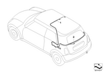54347079879 - Vehicle Electrical System: Wiring Set Folding Top for Mini Image