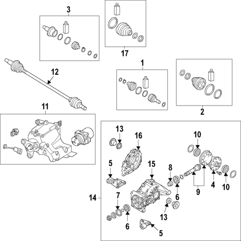 Drive Axles for 2022 Hyundai Santa Cruz #0