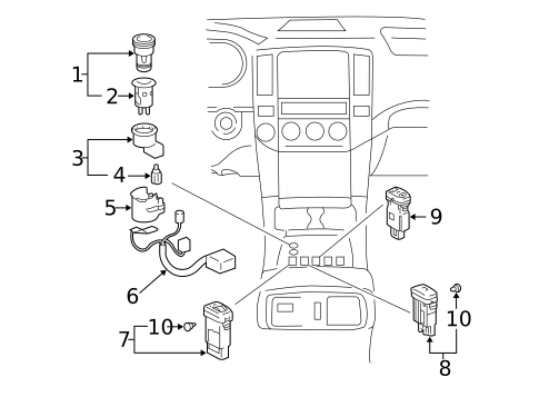 Switches for 2009 Toyota 4Runner #0