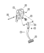 4879353AB - Service Brakes: Brake Pedal, Automatic Transmission for Mopar Image