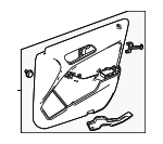 15672023003D16 - Body: Door Trim Panel for Mercedes-Benz Image