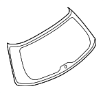 63011XA06A - Body: Lift Gate Glass for Subaru: Tribeca Image