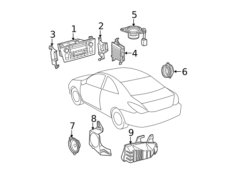 Sound System for 2005 Toyota Solara #1