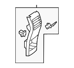 17668032017H52 - Body: Rear Panel for Mercedes-Benz Image