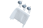 2069700801 - Rear Seat: Head Restraint for Mercedes-Benz Image
