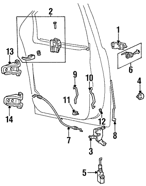 Lock & Hardware for 1998 Ford Windstar #0