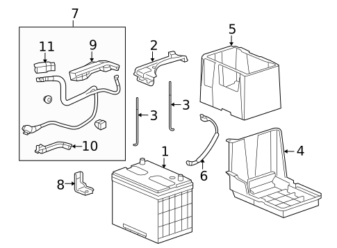 Battery for 2010 Honda Accord Crosstour #0