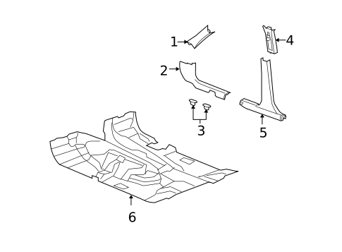Interior Trim - Pillars for 2012 Jeep Liberty #0