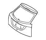 2M5Z6140110CA - Body: Lift Gate for Ford: Focus Image image