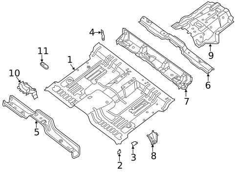 Floor & Rails for 2018 Nissan NV1500 #0