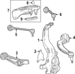 84739333 - : Knuckle for Cadillac: LYRIQ | Chevrolet: Blazer EV Image