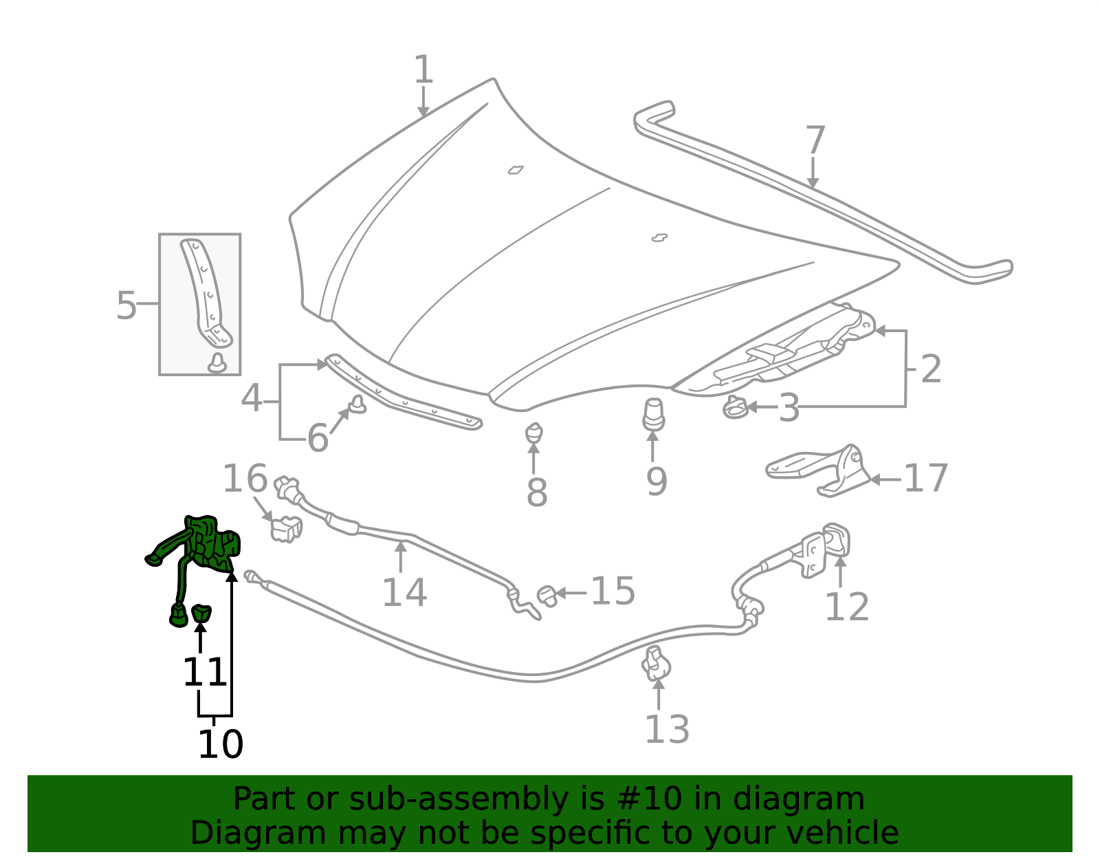 74120-S6M-506 - 2002-2006 Acura RSX - Lock Assembly, Hood | All